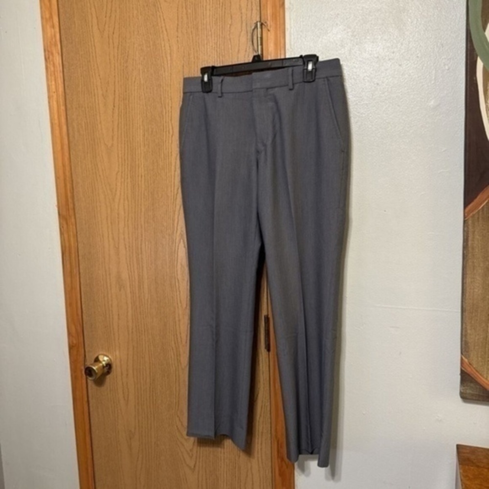 Egara Size 33x30 Gray Pleated Dress Pants - EUC